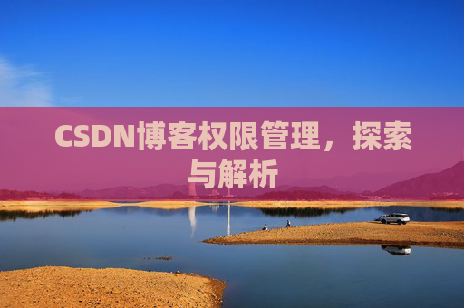 CSDN博客权限管理，探索与解析